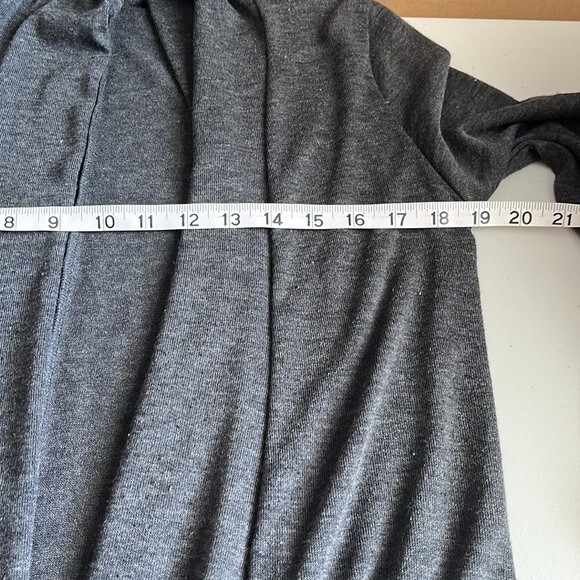 Rags & Couture Open Front Drape Cardigan Gray Size Small - Picture 8 of 10